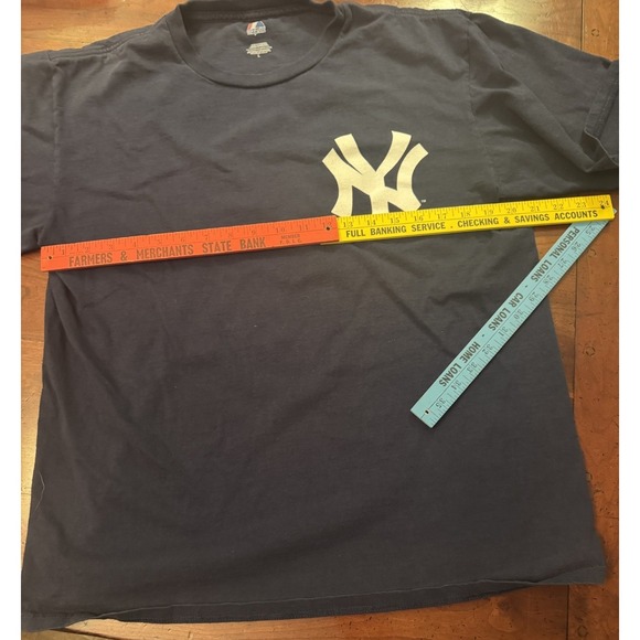 Vintage Majestic Derek Jeter New‎ York Yankees MLB Tshirt Size L #2 JETER - Picture 3 of 5